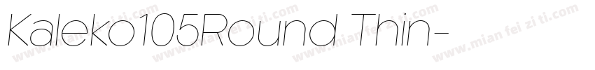 Kaleko105Round Thin字体转换